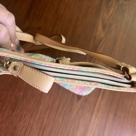 Fossil Multicolor Pastel Signature Canvas Crossbody Bag NWOT - Picture 5 of 10